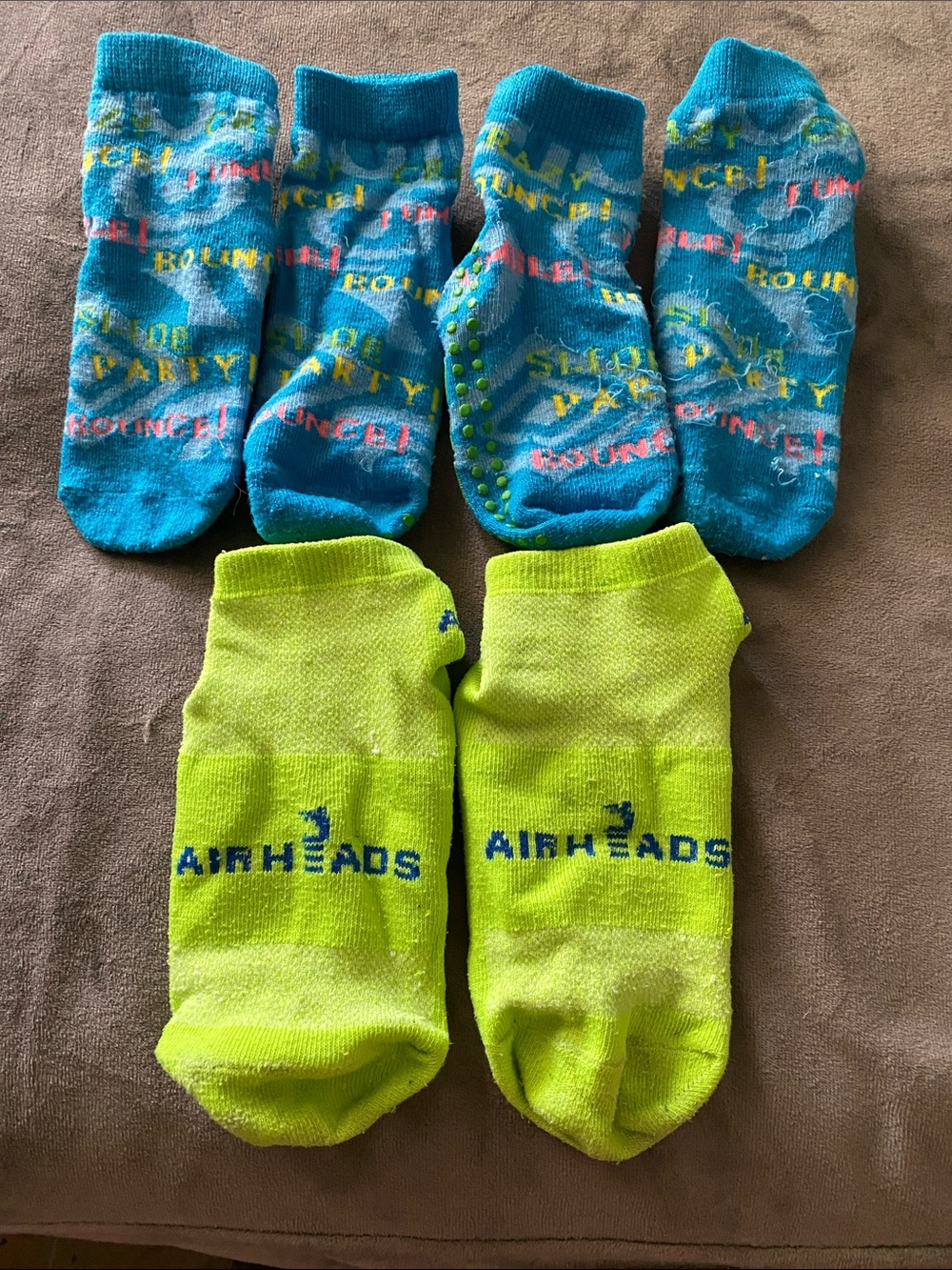 Bundle of 3 Kids small non-slip socks